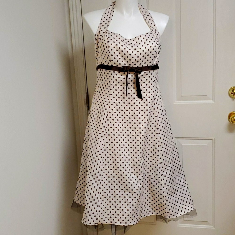 1950s Vintage Inspired Polka Dot Dress by Nikki Livas - Picture 1 of 8